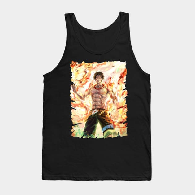 PORTGAS D ACE MERCH VTG Tank Top by feliksiau